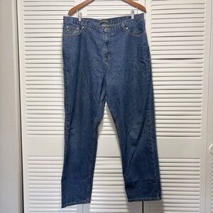 Vintage Relativity Jeans Mens Medium Wash Carpenter Style Size L (measurements)